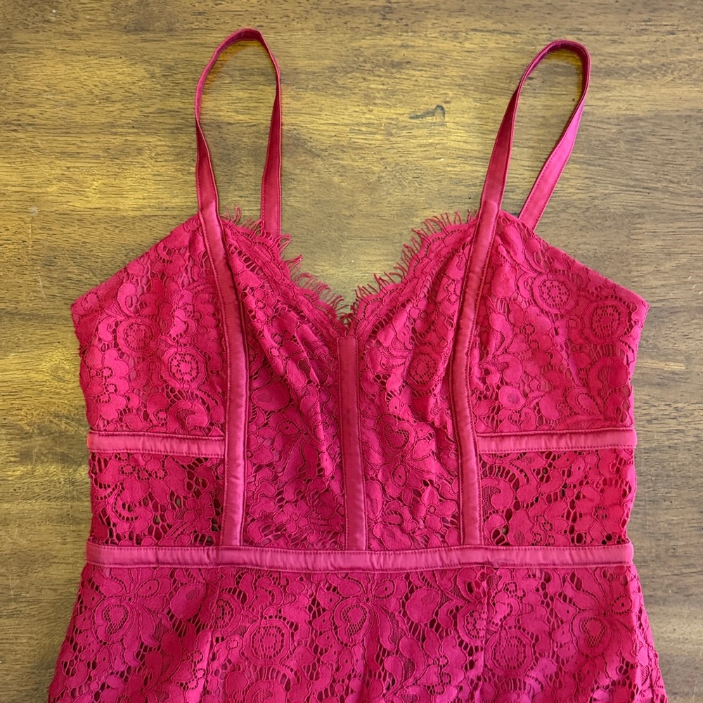 Express Dress Red Sz 10 Lace